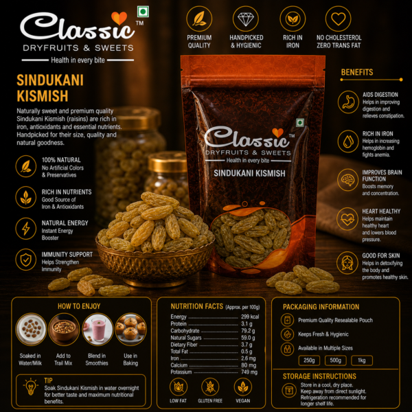 sindukani kishmish 250 gms